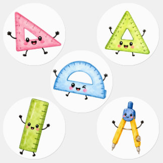 Terug naar schoolstickers – Mooie schoolbenodigdhe Labels