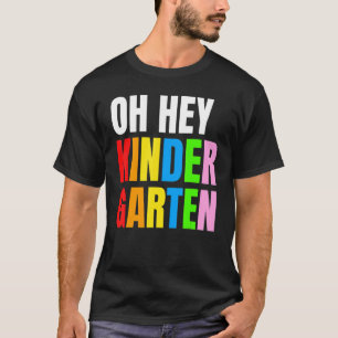 Terug naar schoolstudenten Leraar Oh Kindergarte T-shirt
