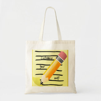 Terug naar schooltas Fun Note Pad Pencil Art Tote Bag