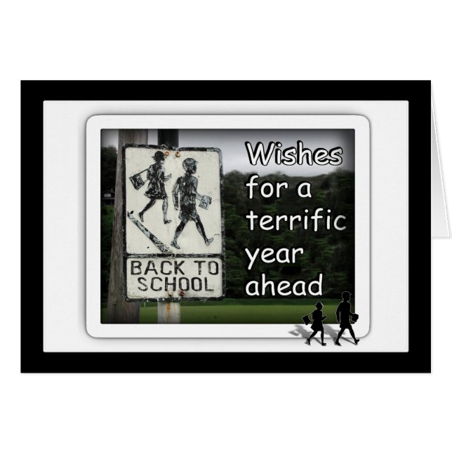 Terug naar Schoolwens voor een geweldig jaar (Voorkant Horizontaal)