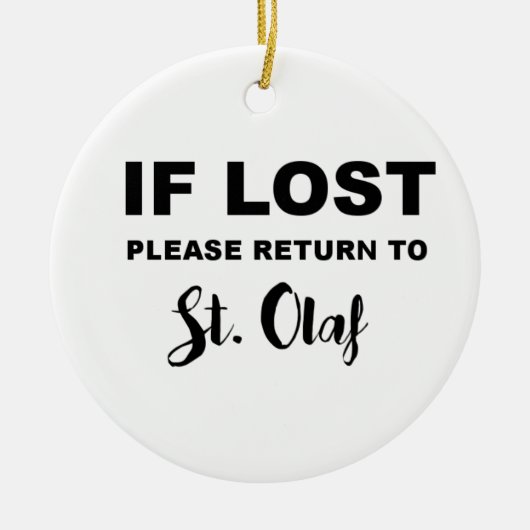 Terug naar St. Olaf Keramisch Ornament (Voorkant)