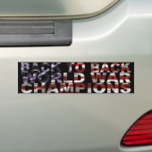 TERUG NAAR TERUG BUMPERSTICKER WERELDWAR (Op auto)