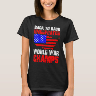 Terug naar Terug Onverslagen Wereldoorlog Kampen 4 T-shirt