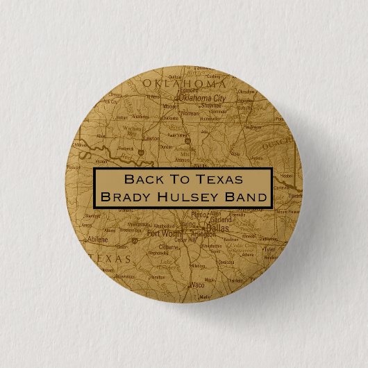 Terug naar Texas Ronde Button 3,2 Cm (Voorkant)