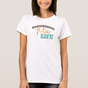 Terug naar Thuisonderwijs Moeder Leven T-shirt