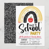 Terug naar uitnodiging van schoolpartij (Voorkant / Achterkant)