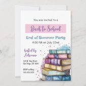 Terug naar uitnodiging van schoolpartij (Voorkant)