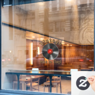 - Terug naar Vinyl, de plaat is terug, Oldie Raamsticker
