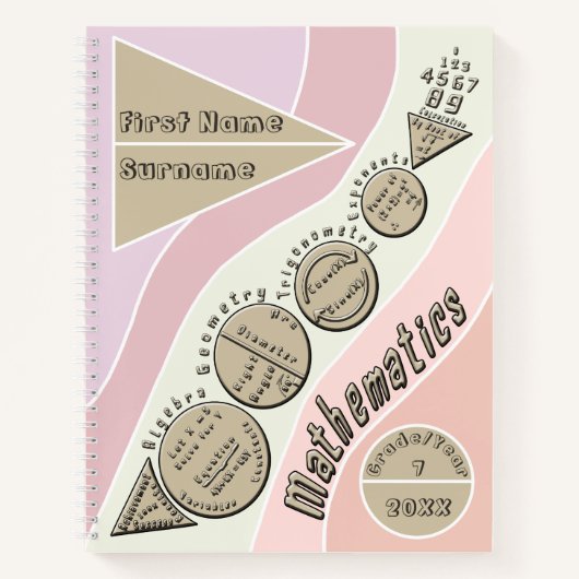 Terug naar Wiskunde Spiral Notitieboek (Voorkant)