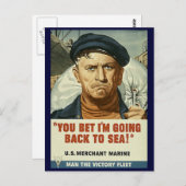 Terug naar Zee Briefkaart (Voorkant / Achterkant)