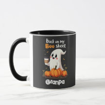 Terug op mijn boekenblad Funny Halloween Boo Ghost