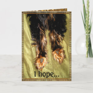 Terug op uw Personaliseerbare voeten Kaart