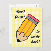 Terug schrijven briefkaart (Voorkant / Achterkant)