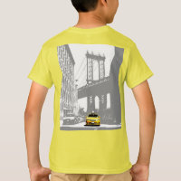 Terug Side Print New York Brooklyn Geel Taxi Boys