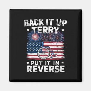 Terug Terry zet het in zijn achteruit vuurwerk Gra Magneet