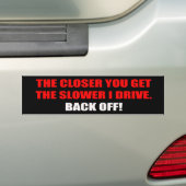 Terug uit Bumpersticker (Op auto)