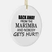 Terug van de Marimba Keramisch Ornament (Rechts)