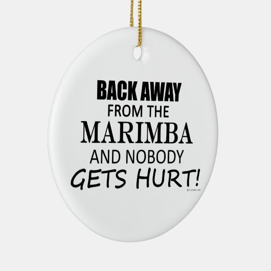 Terug van de Marimba Keramisch Ornament (Rechts)