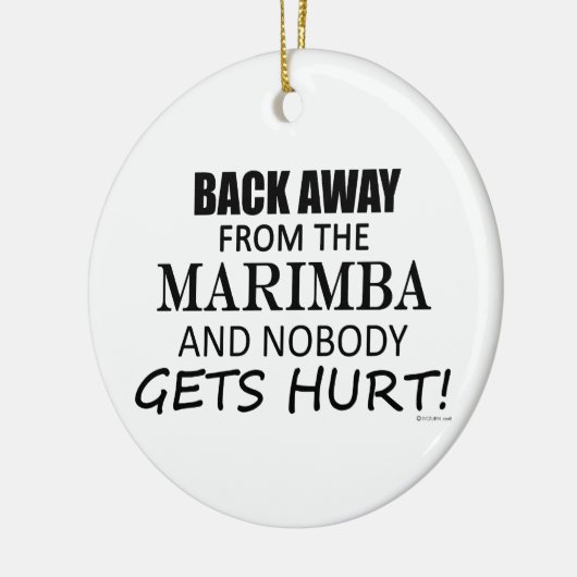 Terug van de Marimba Keramisch Ornament (Links)