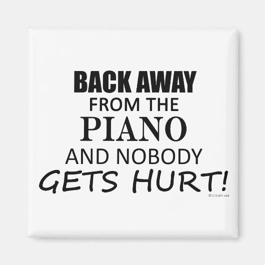 Terug van de piano magneet (Voorkant)