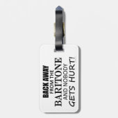 Terug van het Baritone-Bagagelabel Bagagelabel (Achterkant verticaal)