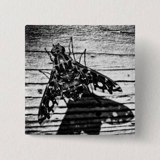terug vliegen vierkante button 5,1 cm (Voorkant)