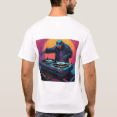 Terug & Voorkant DJ's apparatuur Mannen Draag T-Sh T-shirt (Achterkant)