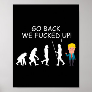 Terug We Ed Up Grappige Anti-Trump 2020 Verkiezing Poster