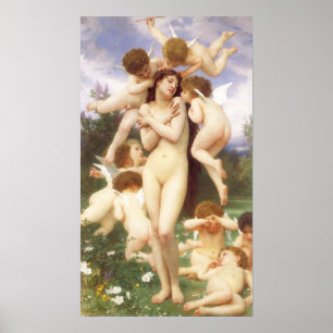 Teruggave van de lente (Le Printemps) door Bouguer Poster