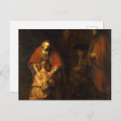 Teruggave van de restanten van het schilderen van briefkaart (Voorkant / Achterkant)