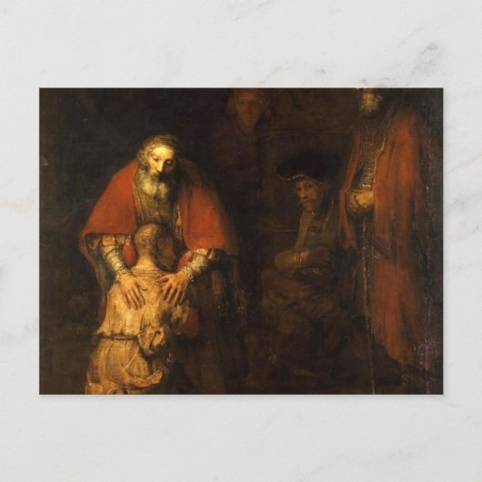 Teruggave van de restanten van het schilderen van briefkaart (Voorkant)