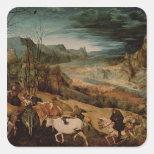 Teruggave van het beslag 1565 vierkante sticker