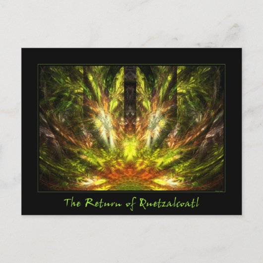 Teruggave van Quetzalcoatl Briefkaart (Voorkant)