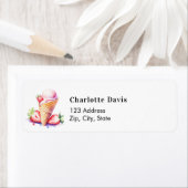 Teruggaveadres aardbeienijs etiket (Insitu)