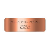 Teruggaveadres koper etiket (Voorkant)