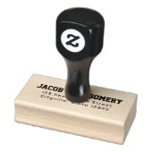 Teruggaveadres Sporty Afstudeerder Announcement Rubberstempel (Stempel)