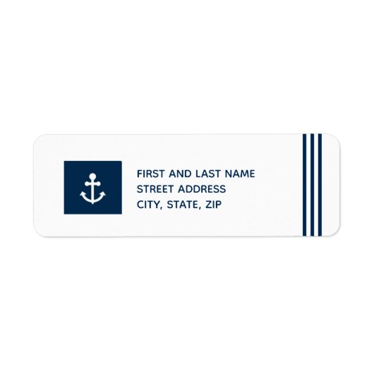 Teruggaveadreslabel anker etiket (Voorkant)