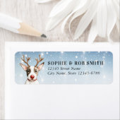 Teruggaveadreslabel van stierendrager etiket (Insitu)