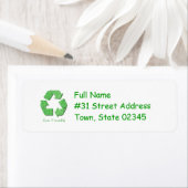 Teruggaveadreslabel voor recycling etiket (Insitu)