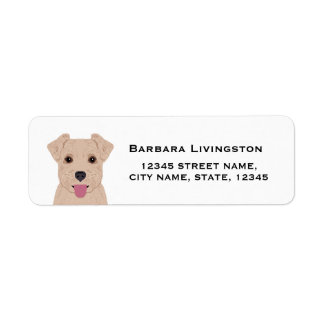Teruggaveadreslabels van Norfolk Terrier Etiket