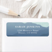 Teruggaveadreslabels voor het Berggebied Etiket (Insitu)