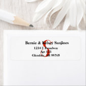 Teruggaveadreslabels voor monogram etiket (Insitu)