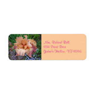 Teruggaveadreslabels voor Sunset Iris Etiket