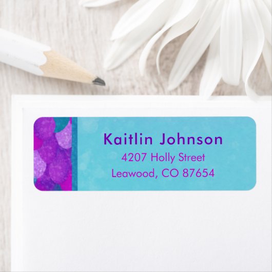 Teruggaveadreslabels voor Zeemeerminnen Etiket (Insitu)