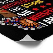 teruggefluisterd ben ik het Storm bhm trots afrika Poster (Hoek)