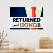 Teruggestuurd naar Honor Welcome Home Missionary P Poster (Keuken)