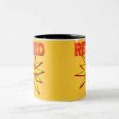 TERUGGEVORDERD - LET PARTIJT T-shirts en cadeaus Tweekleurige Koffiemok (Center)