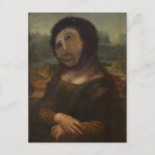 teruggezette Mona Lisa Briefkaart