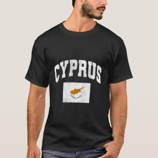 teruggooi van de vlag van cyprus t-shirt