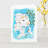 Terughoudend/lege kaart Koi (Gele Bloem)